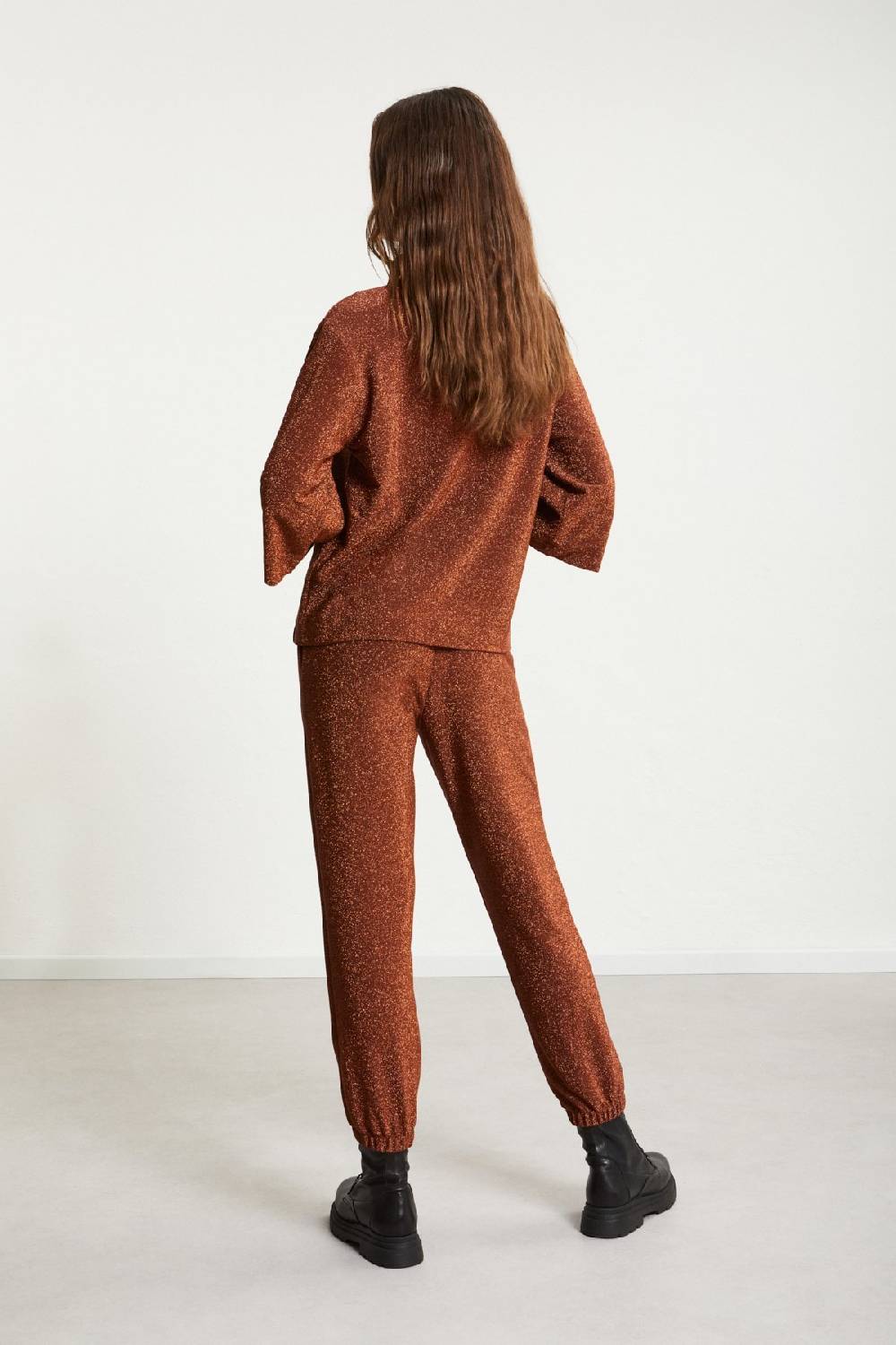 ottod'Ame Viscose trousers with lurex Consegna Veloce