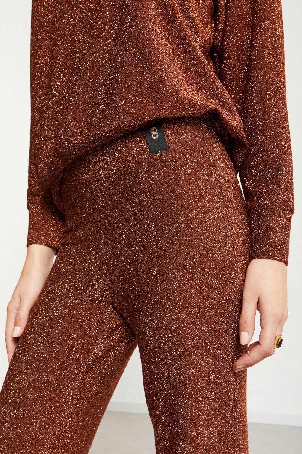 ottod'Ame Viscose trousers with lurex Promozione Limitata