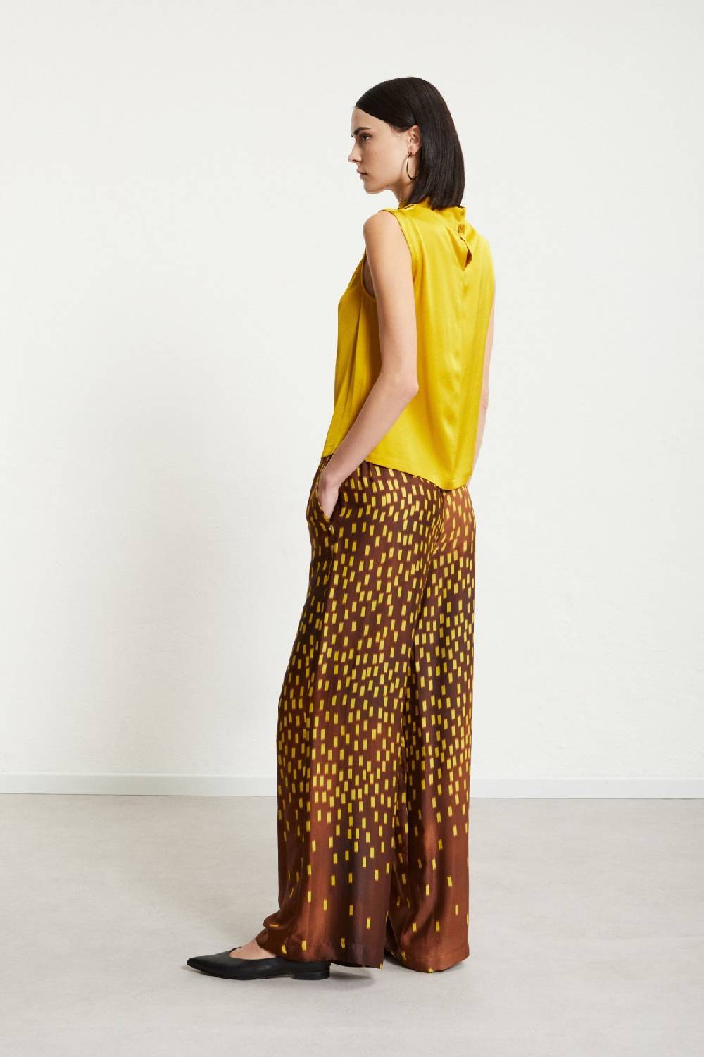 ottod'Ame Viscose palazzo trousers Black Friday