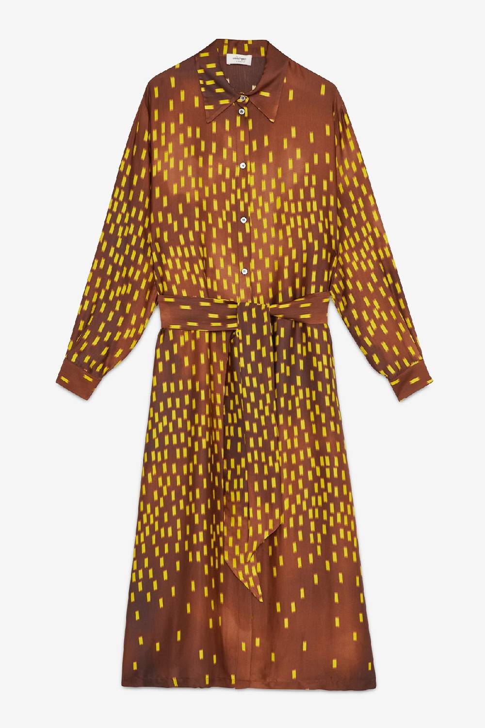 ottod'Ame Viscose long chemisier with sash Offerta natalizia