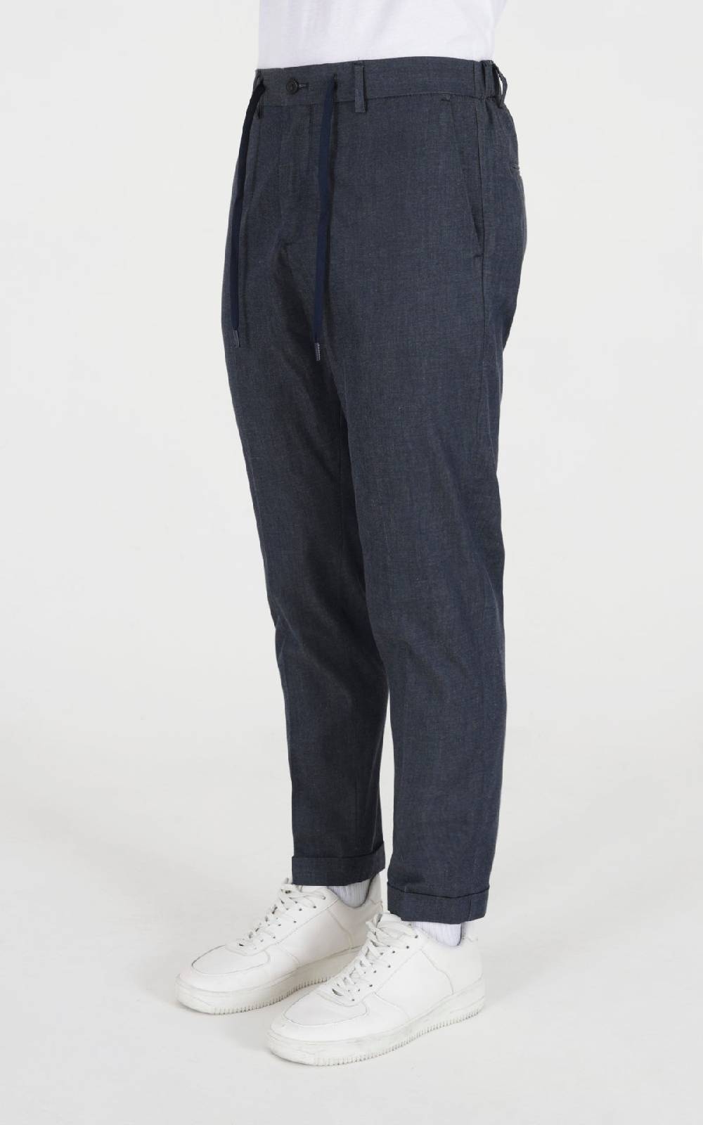 Outfit Italy Pantalaccio in chambray Saldi Di Fabbrica