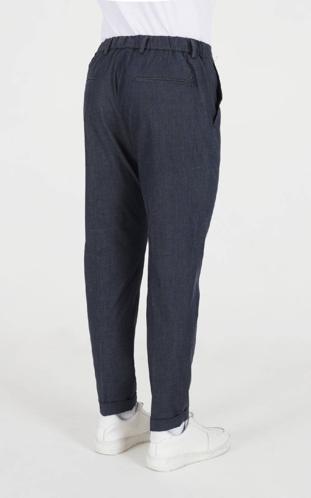 Outfit Italy Pantalaccio in chambray Saldi Di Fabbrica