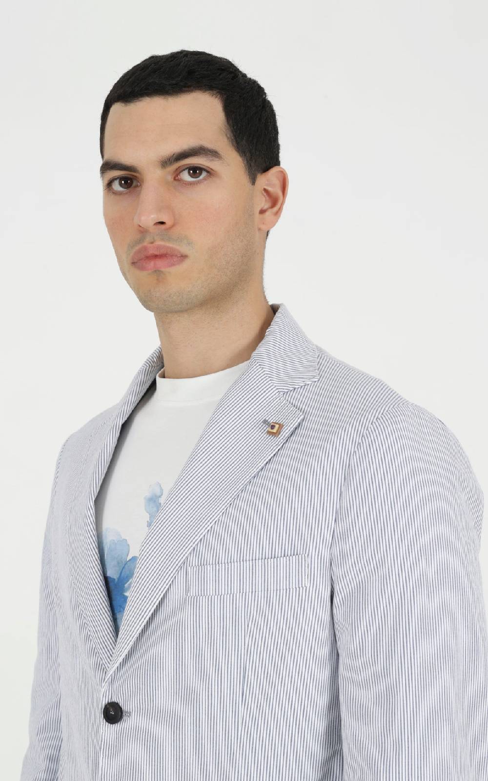 Outfit Italy Abito goffrato disegno riga Moda