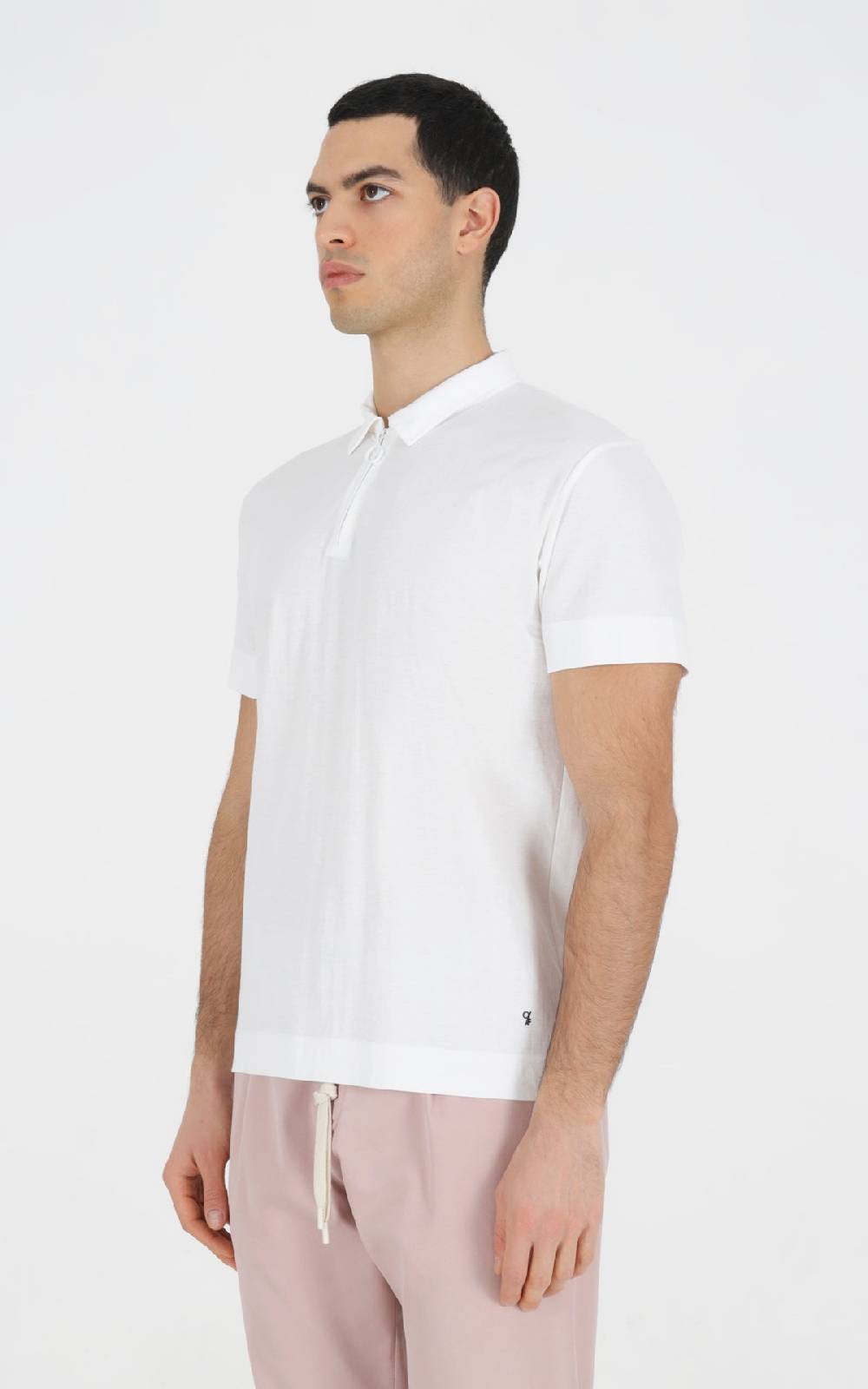 Outfit Italy Polo in piquet con zip al collo 2025