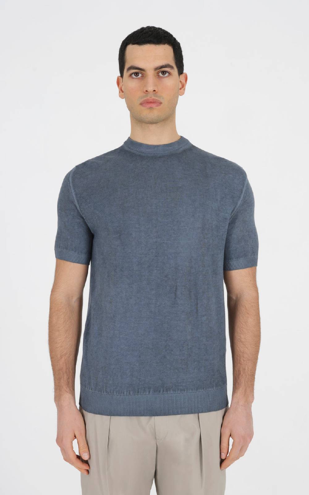 Outfit Italy Maglia girocollo con effetto tintura a freddo Spedizione Gratuita
