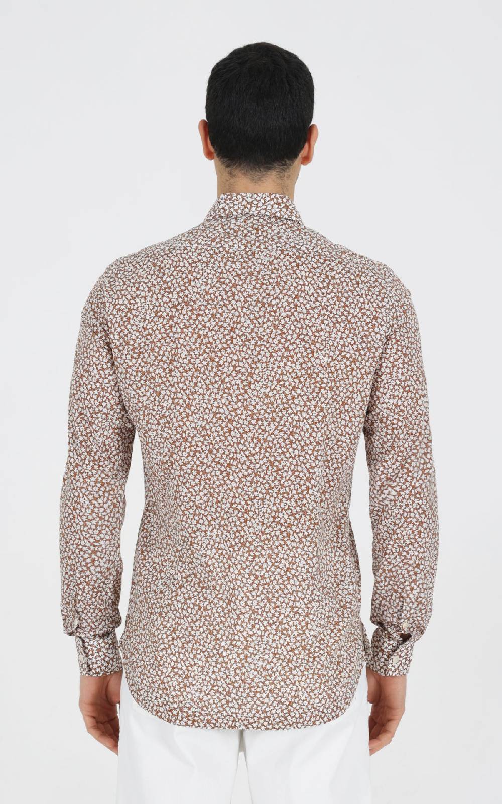 Outfit Italy Camicia francese con taschino in cotone stampato Pezzi Unici