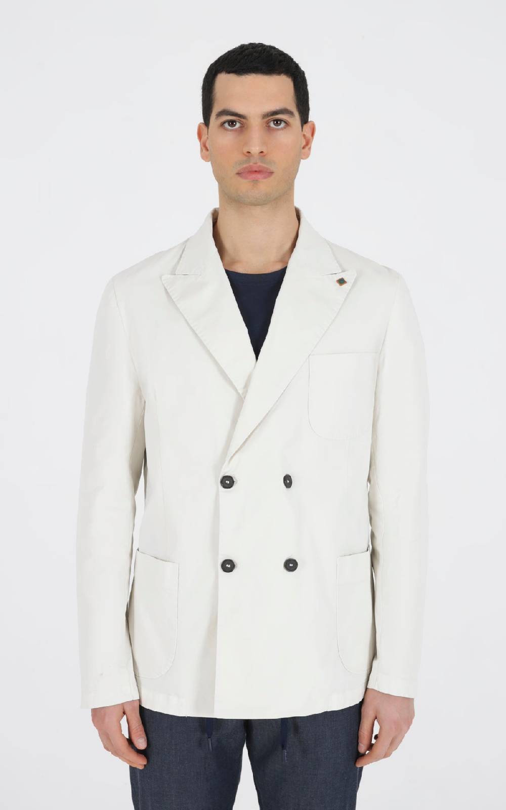 Outfit Italy Giacca doppiopetto strutturata in tessuto gambardina Fino Al -60%