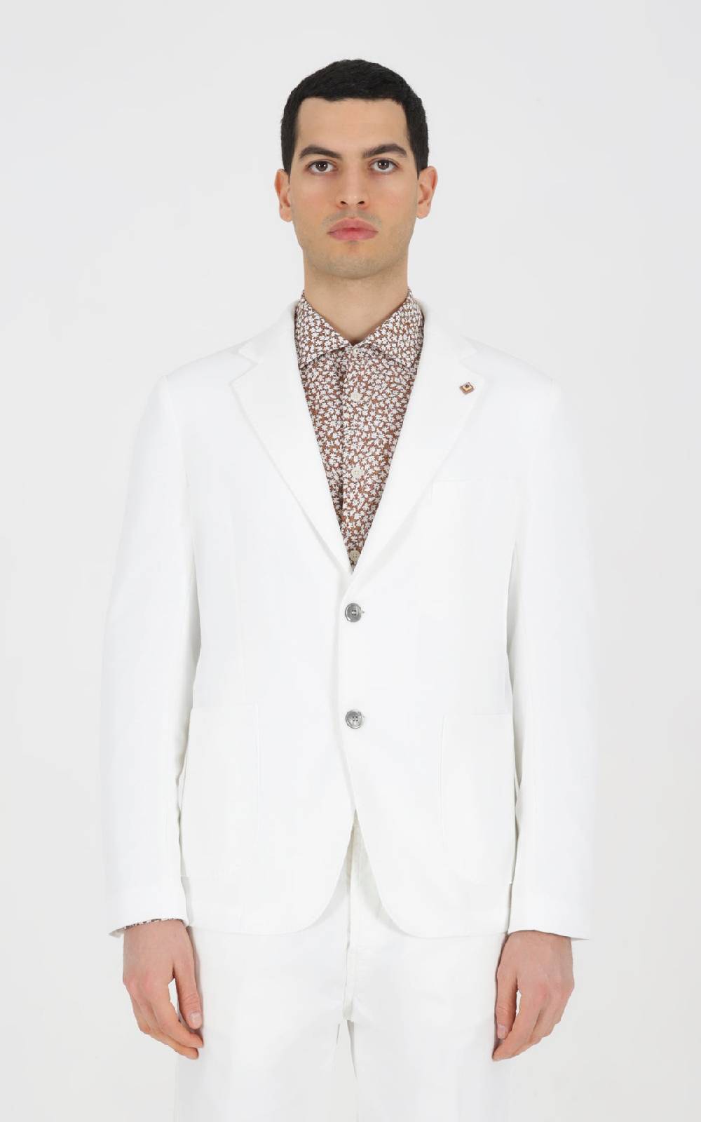 Outfit Italy Giacca doppiopetto strutturata in tessuto a maglia Shopping Online