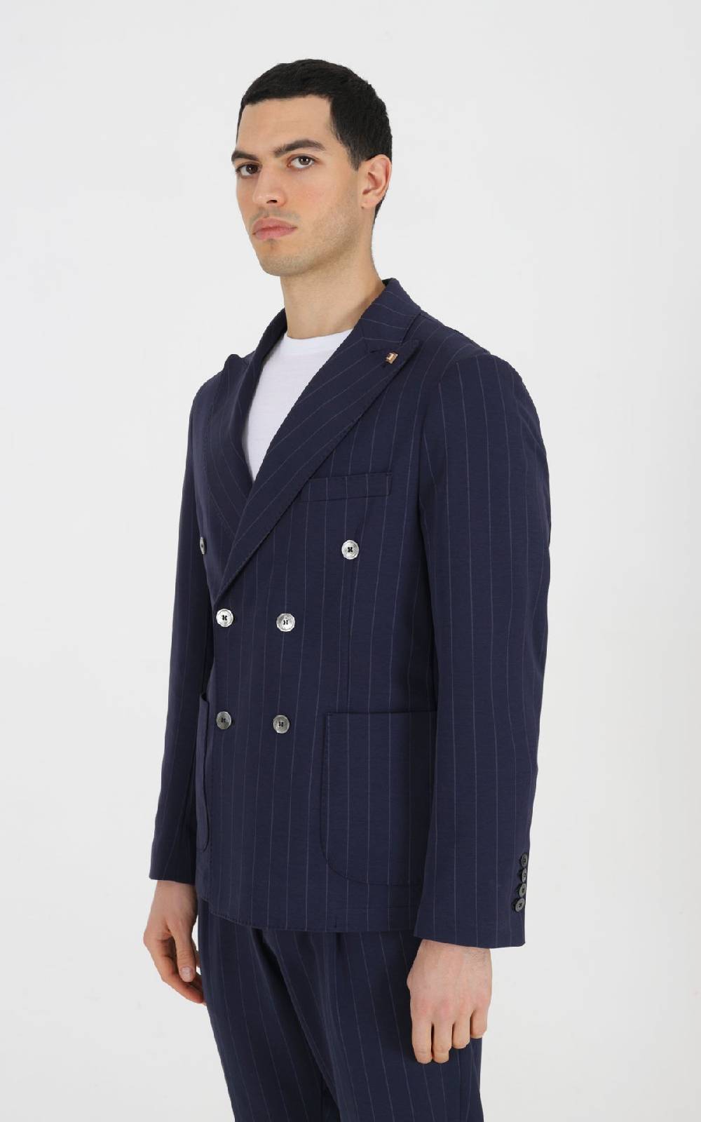 Outfit Italy Giacca doppiopetto strutturata in punto roma stampato Affare Del Giorno