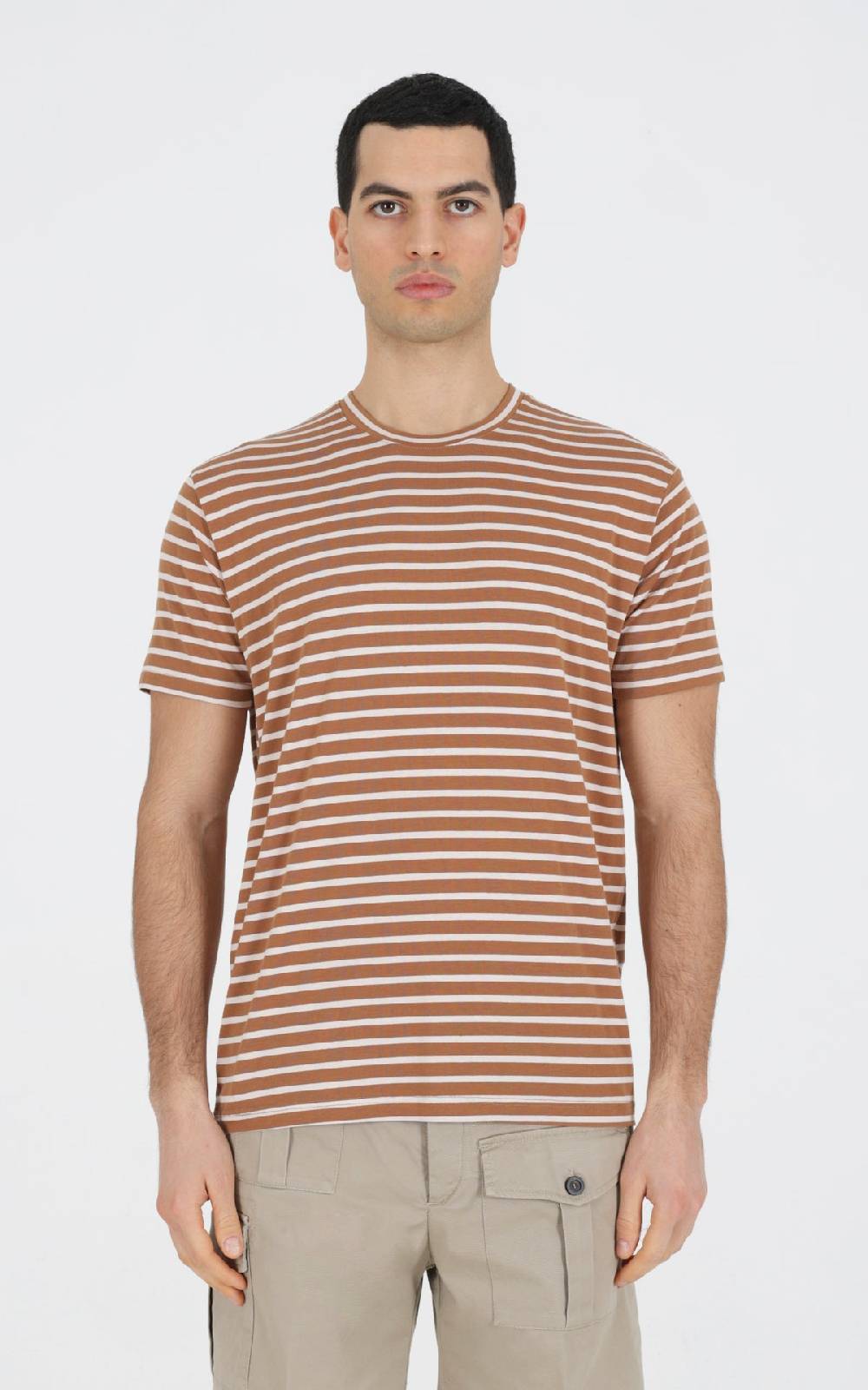 Outfit Italy T-Shirt in viscosa a righe Sconto