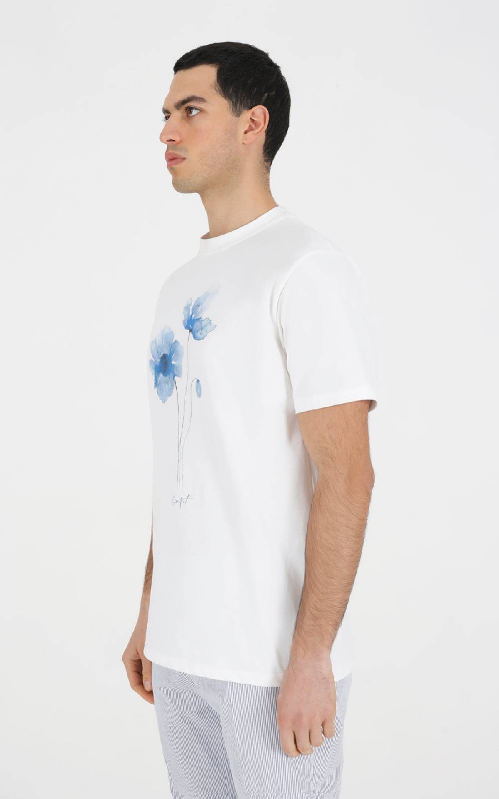 Outfit Italy T-Shirt in cotone stampata flower Offerta