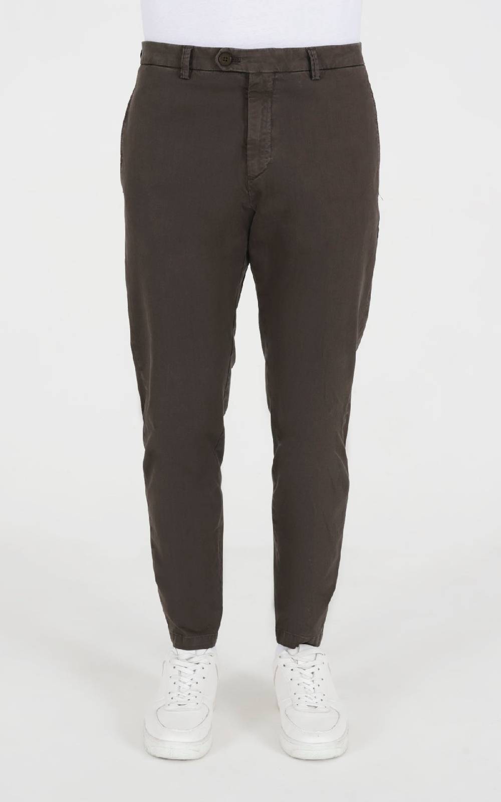 Outfit Italy Pantalone in cotone fiammato con tasche dietro Hotsell