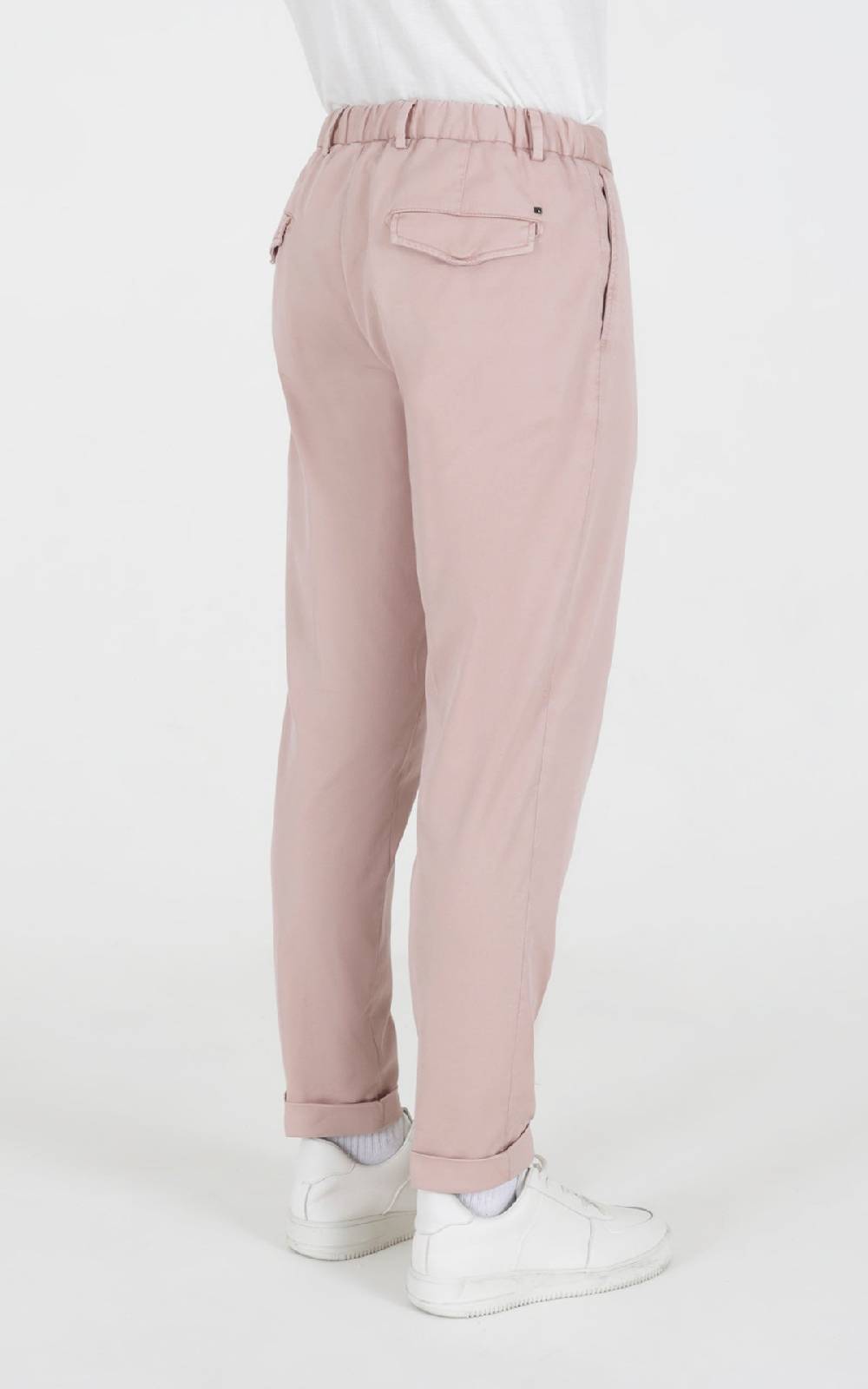 Outfit Italy Pantalaccio con laccio in tessuto micro armatura Vendita Calda