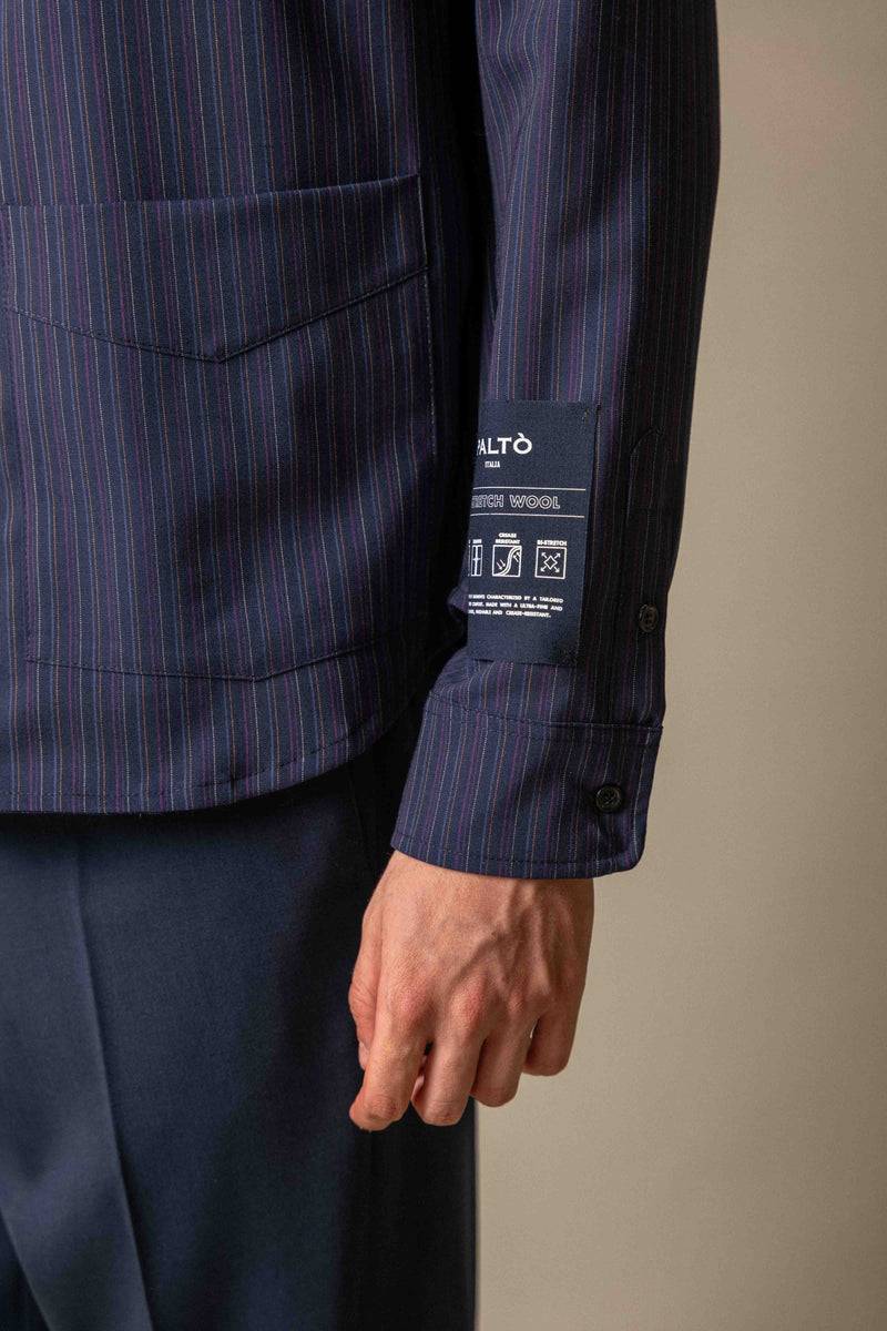 Paltò UMBERTO STRIPES WOOL In Linea