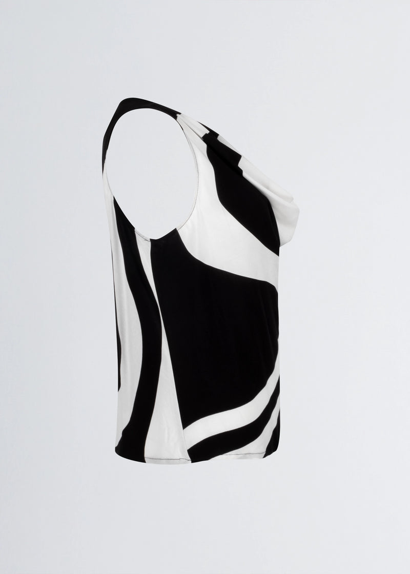 Paola T. Blusa stampa wave Vendita