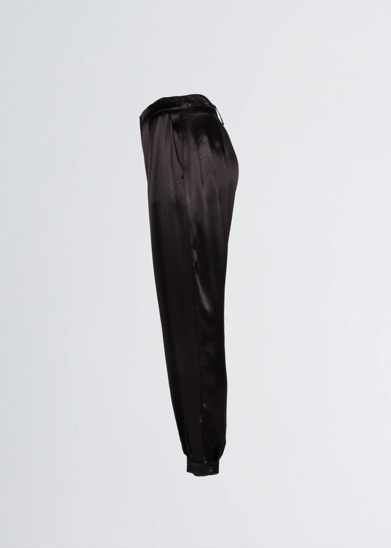 Paola T. Pantalone jogger in raso di viscosa Consegna Veloce