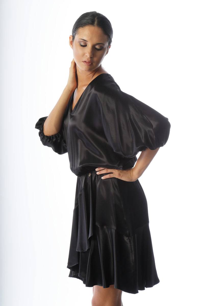 Paola T. Abito in raso di viscosa Online