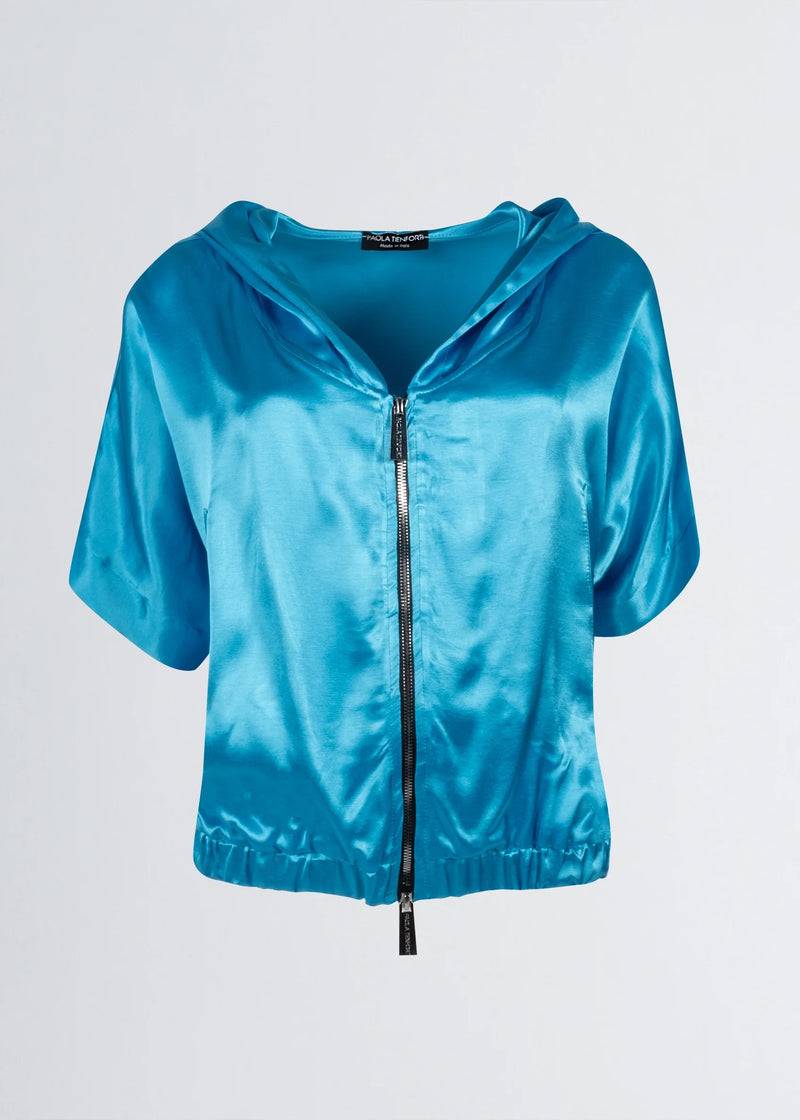 Paola T. Bomber in raso di viscosa Saldi Di Fabbrica
