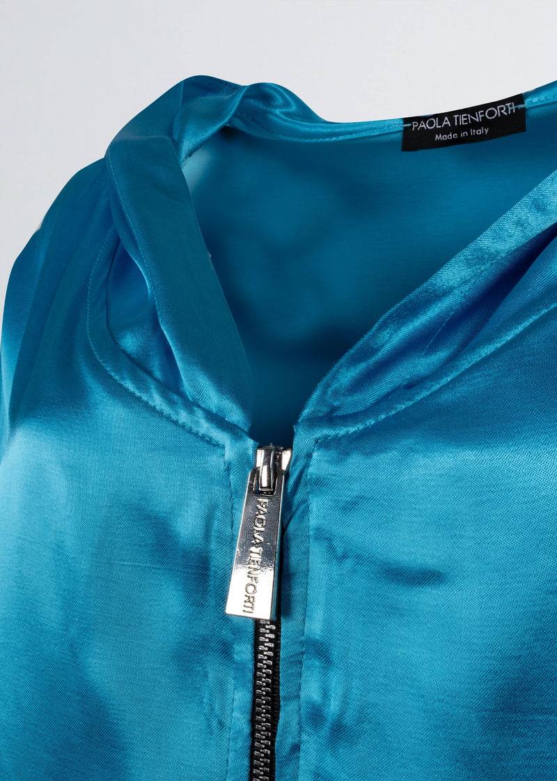 Paola T. Bomber in raso di viscosa Saldi Di Fabbrica