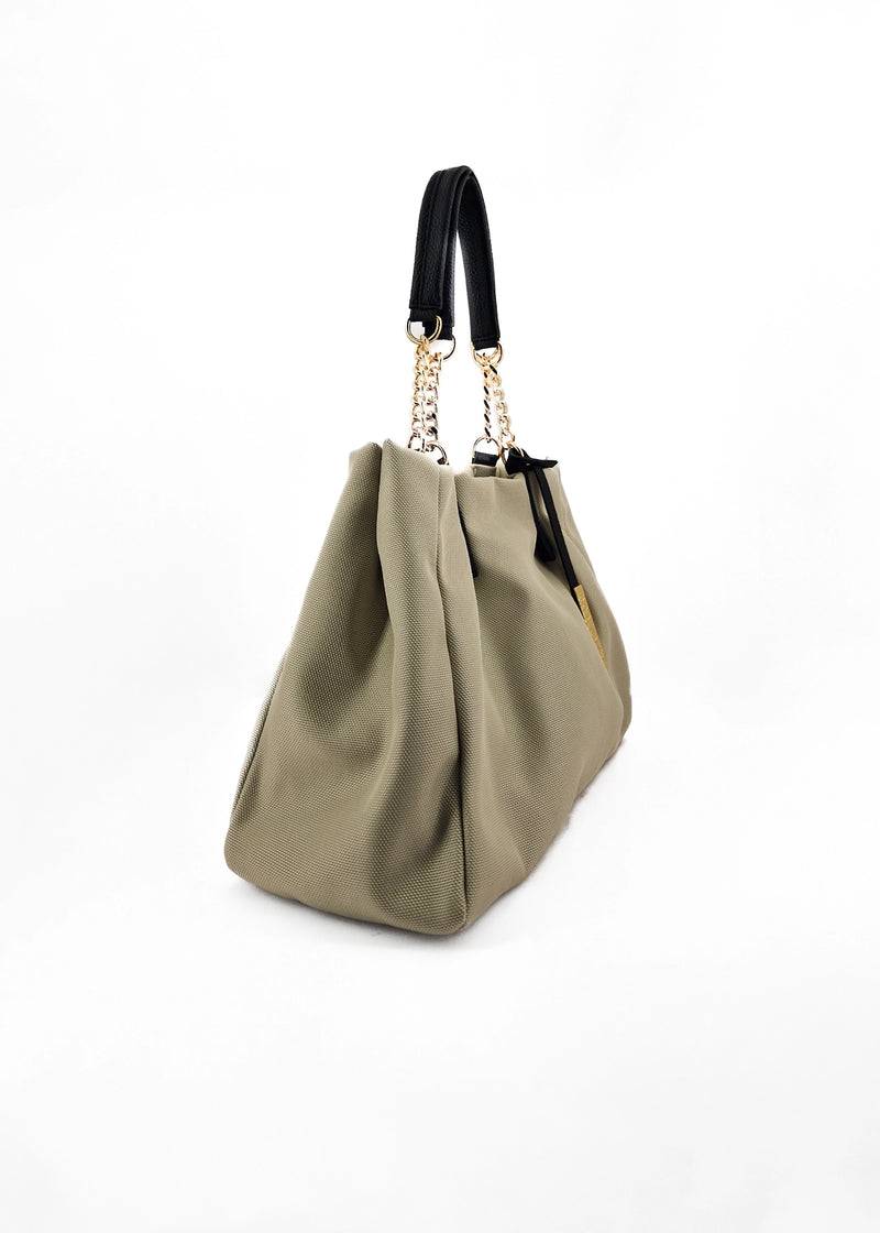 Paola T. Shopper in cordura con dettagli oro Negozi Online