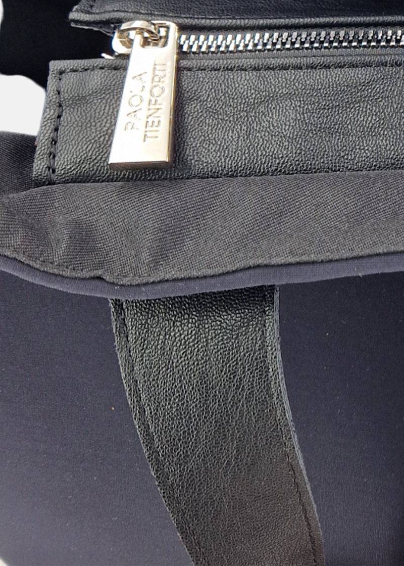 Paola T. Shopper in neoprene con pendente argento Italia