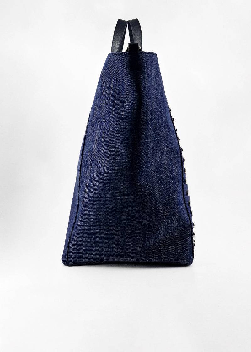 Paola T. Shopper con rivetti e pendente argento Shopping Online