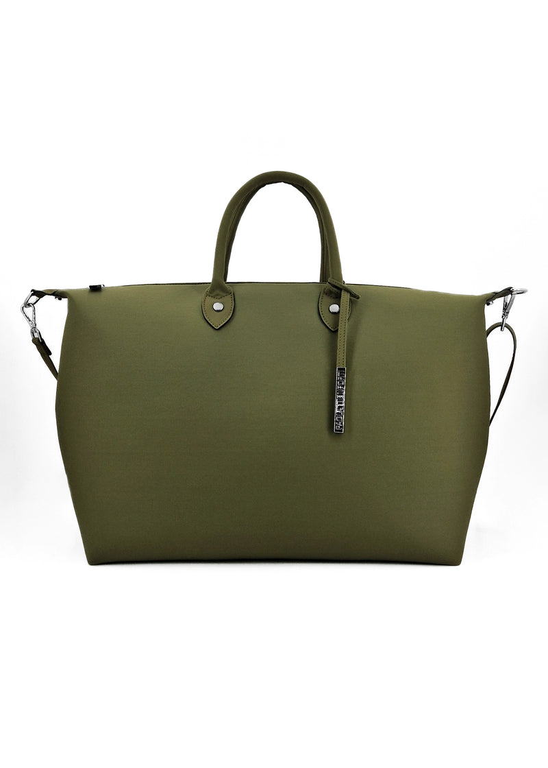 Paola T. Bauletto large in neoprene con dettagli argento Affare Del Giorno