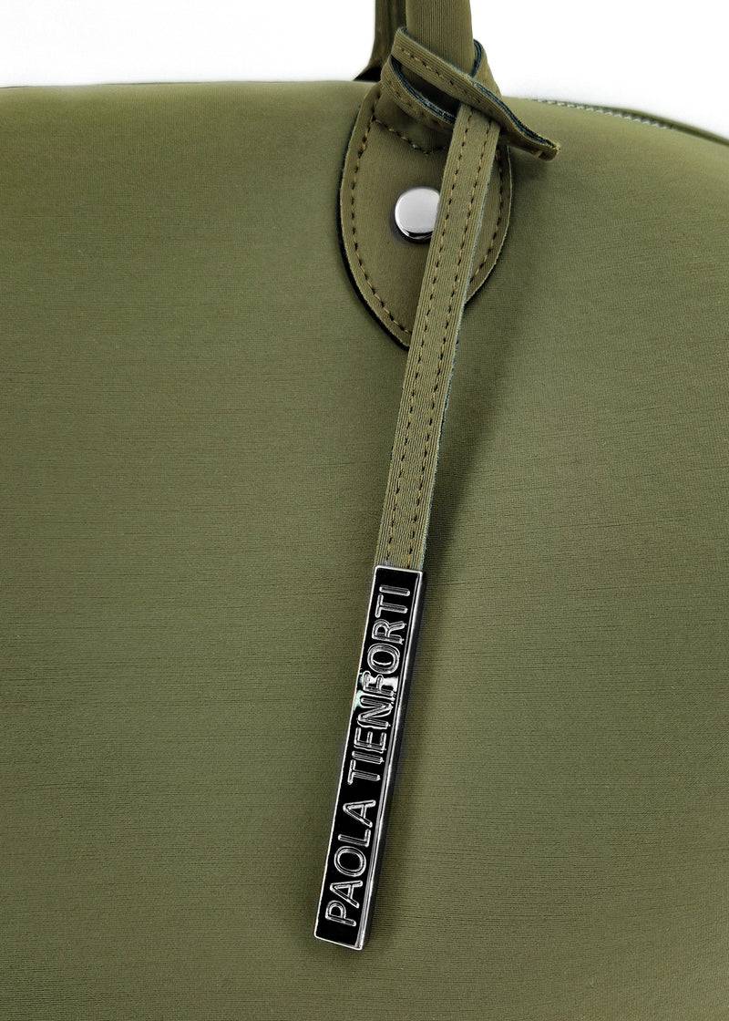 Paola T. Bauletto large in neoprene con dettagli argento Affare Del Giorno