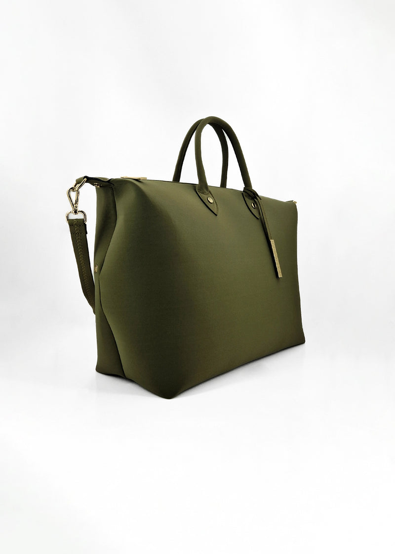 Paola T. Bauletto large in neoprene con dettagli oro Online