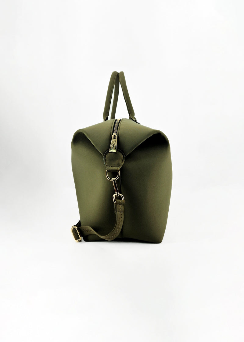 Paola T. Bauletto large in neoprene con dettagli oro Online