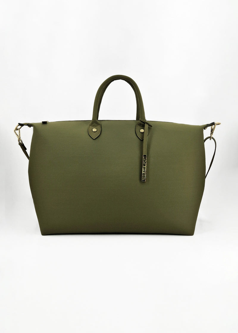 Paola T. Bauletto large in neoprene con dettagli oro Online
