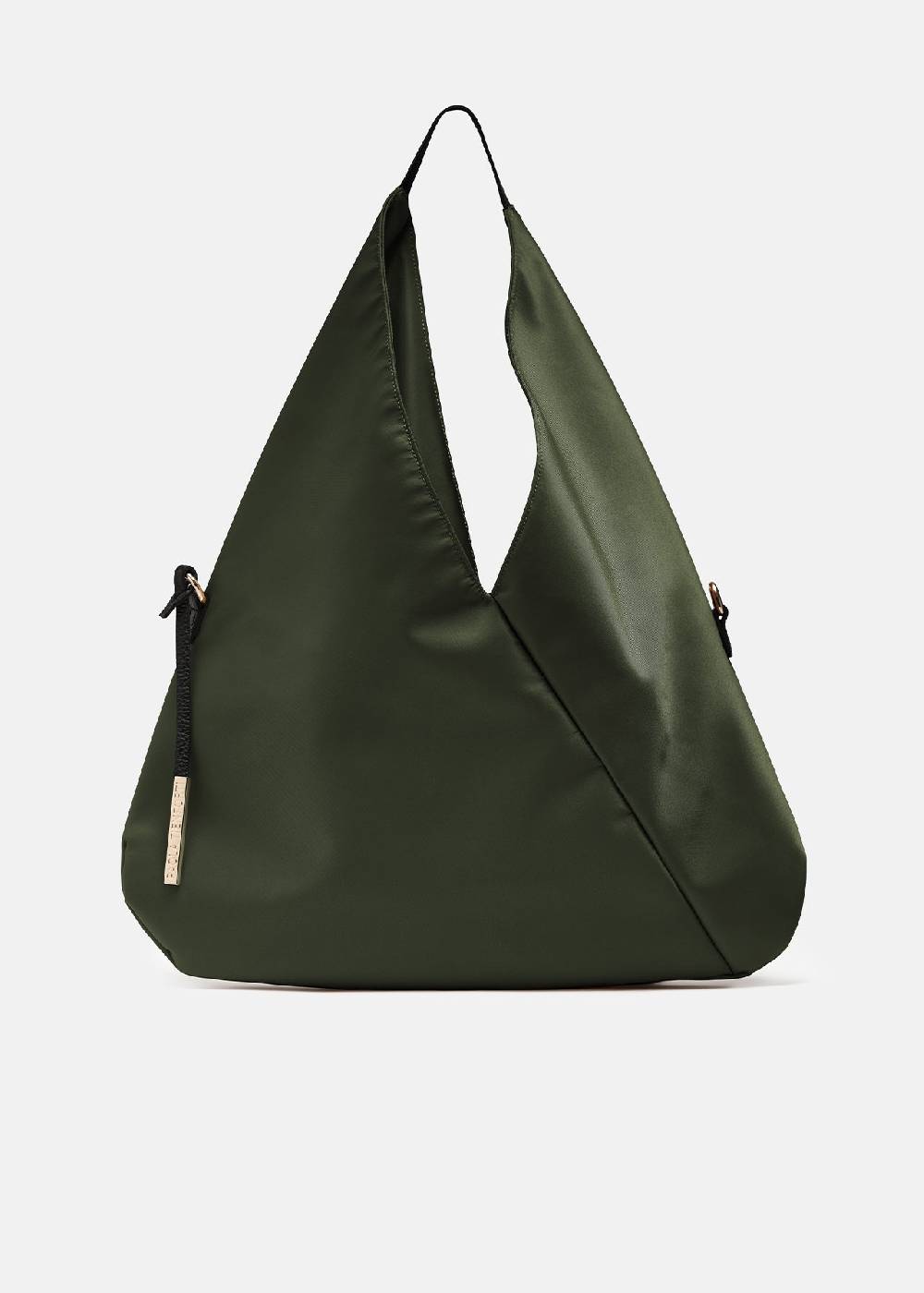 Paola T. Sacca hobo in nylon con dettagli oro In Vendita