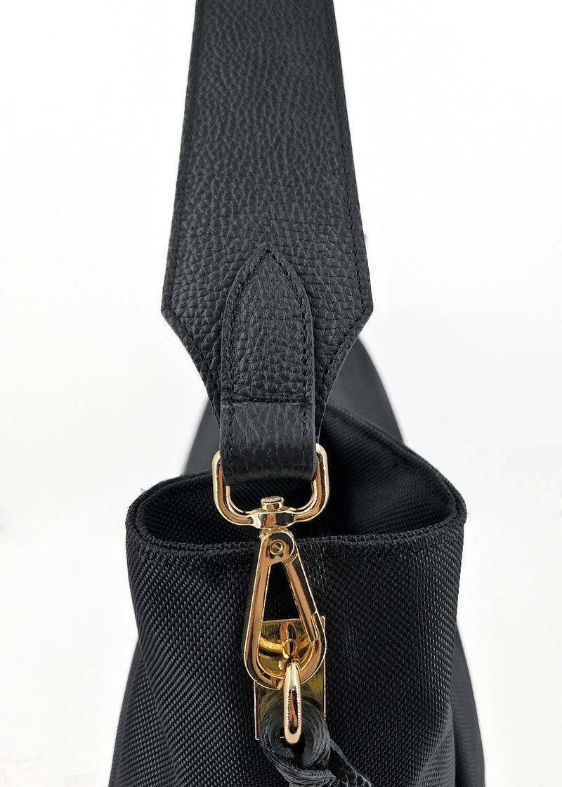 Paola T. Sacca in cordura con dettagli oro In Saldo