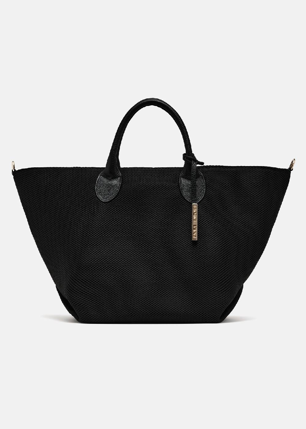 Paola T. Shopper in traforato con pendente argento Vendita