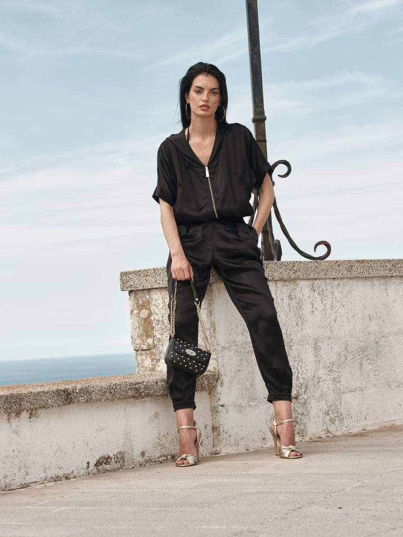 Paola T. Bomber in raso di viscosa Acquista Ora
