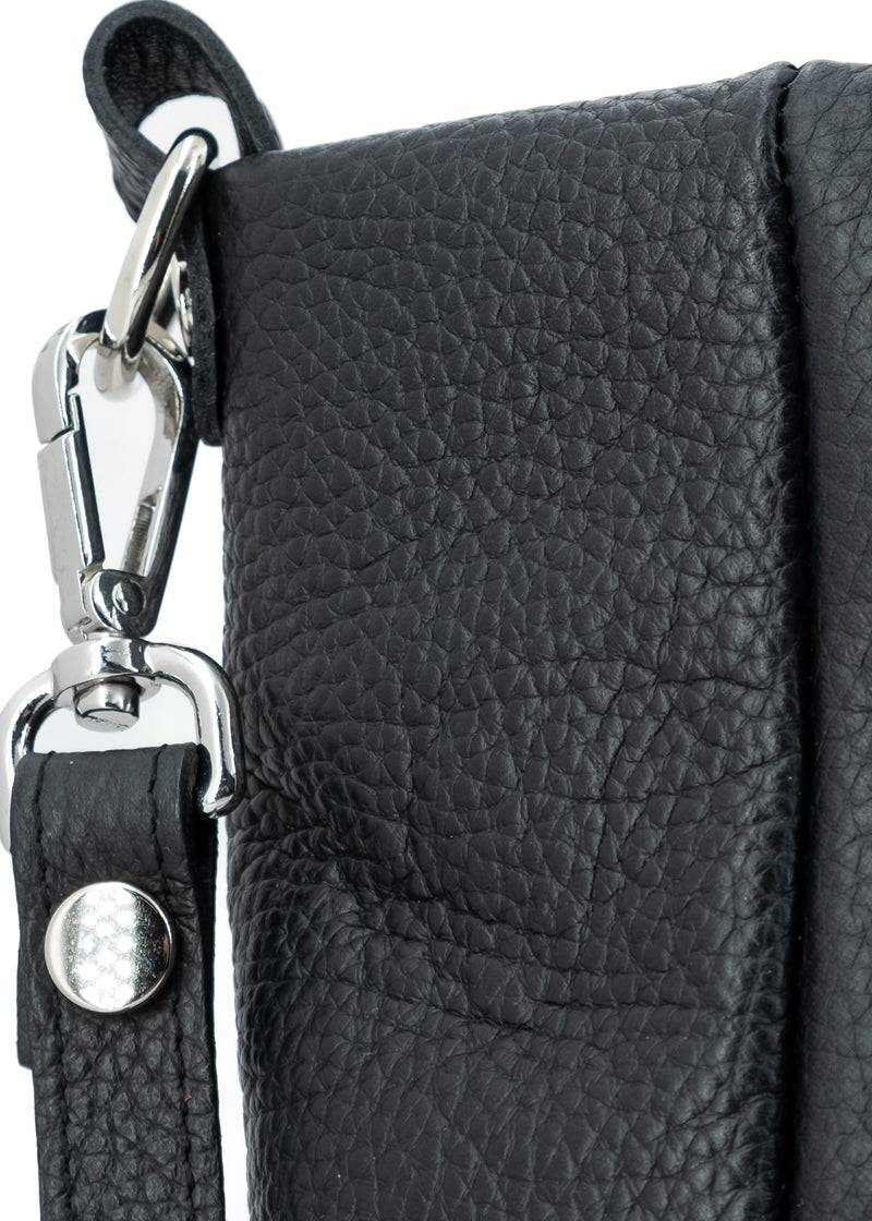 Paola T. Shopper in pelle morbida con dettagli argento Promozione Limitata
