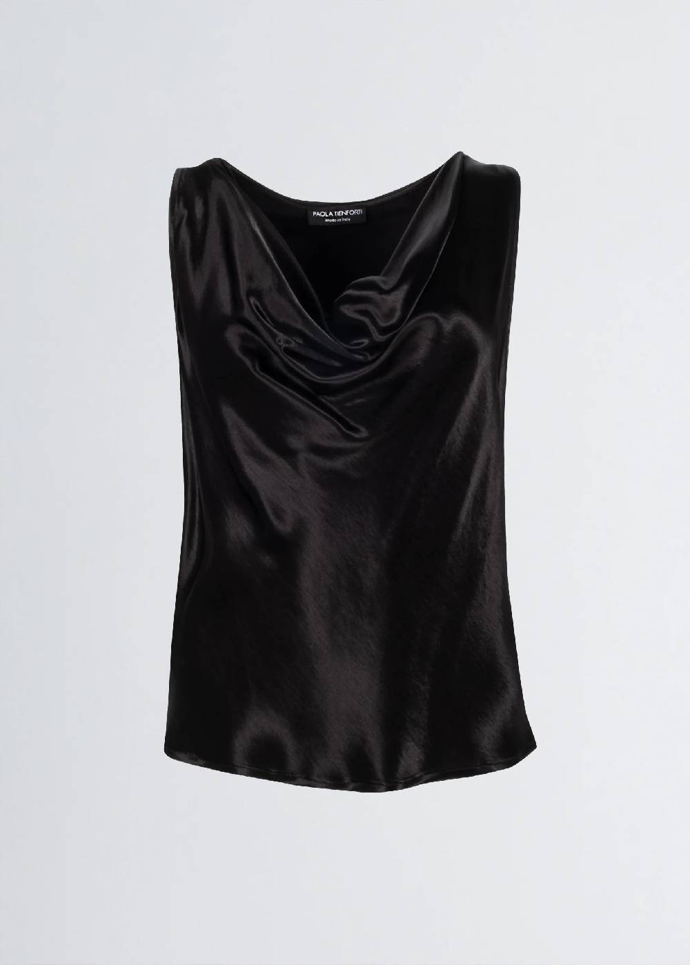 Paola T. Blusa scollatura morbida in raso Prezzo Ridotto