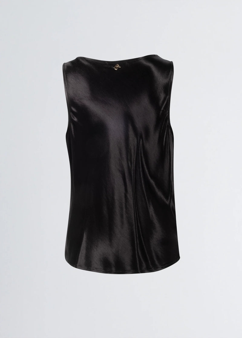Paola T. Blusa scollatura morbida in raso Prezzo Ridotto