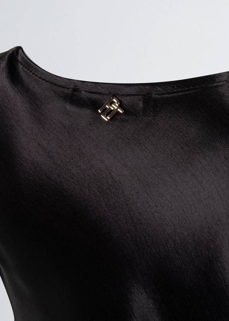 Paola T. Blusa scollatura morbida in raso Prezzo Ridotto