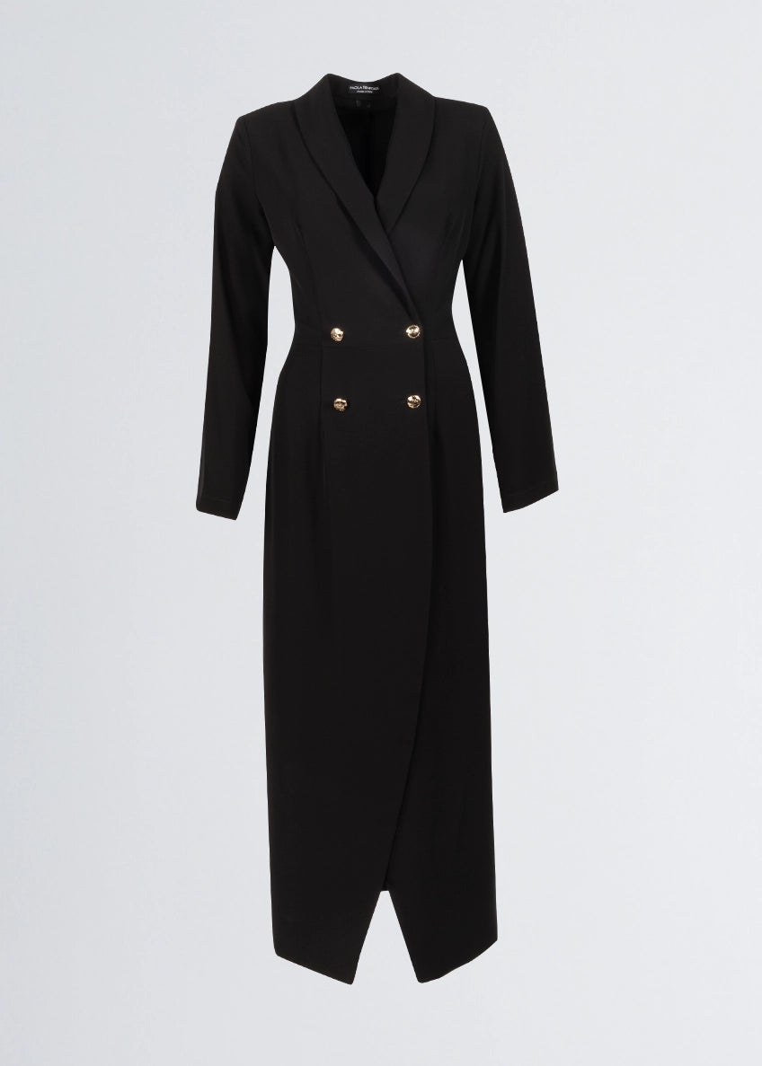 Paola T. Robe-manteau in cady fluid strech Sconto