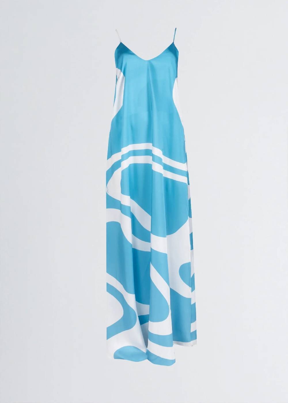 Paola T. Abito lungo stampa wave Outlet