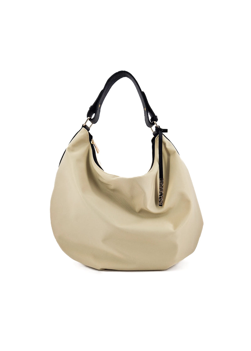 Paola T. Sacca in nylon con dettagli oro Vendita Calda