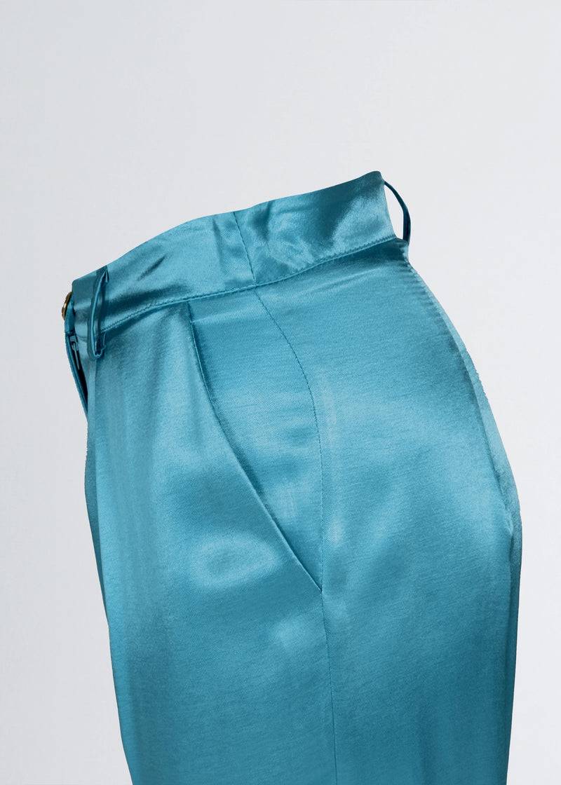 Paola T. Pantalone jogger in raso di viscosa 2025