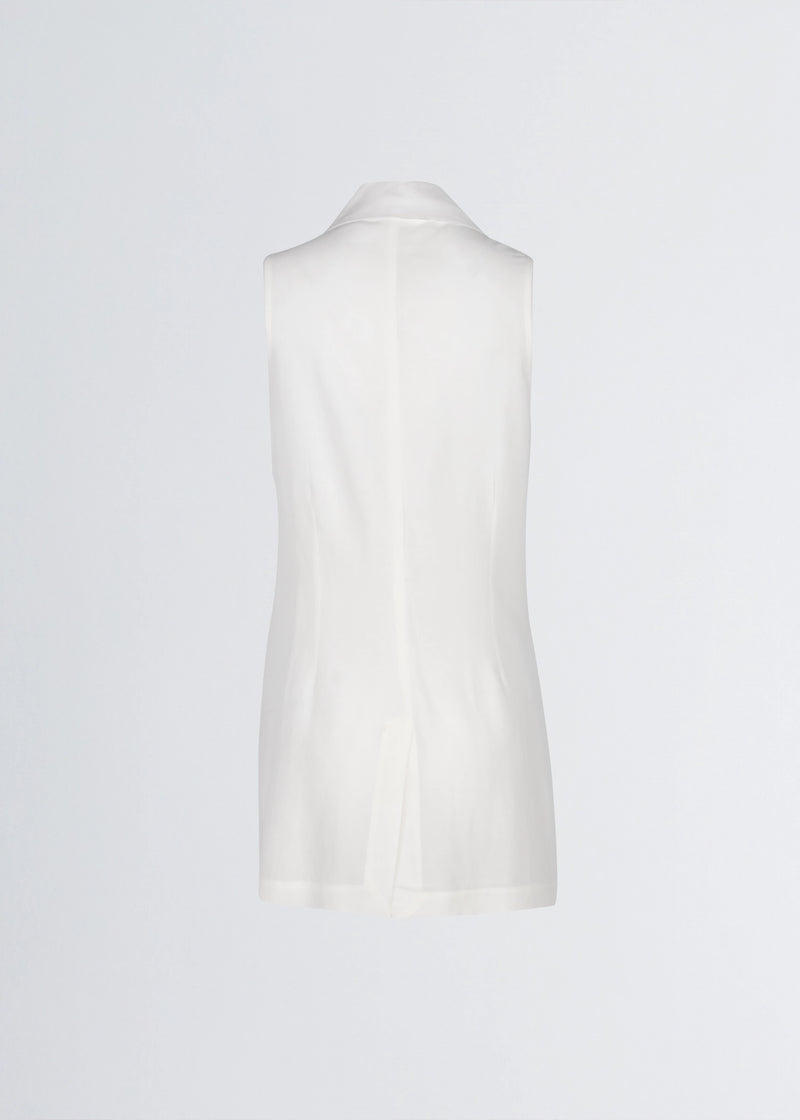 Paola T. Gilet in lino e viscosa Italy