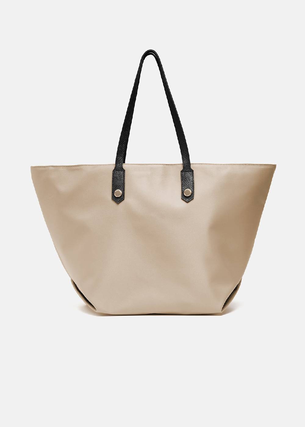 Paola T. Shopper in nylon con rivetti oro 2025