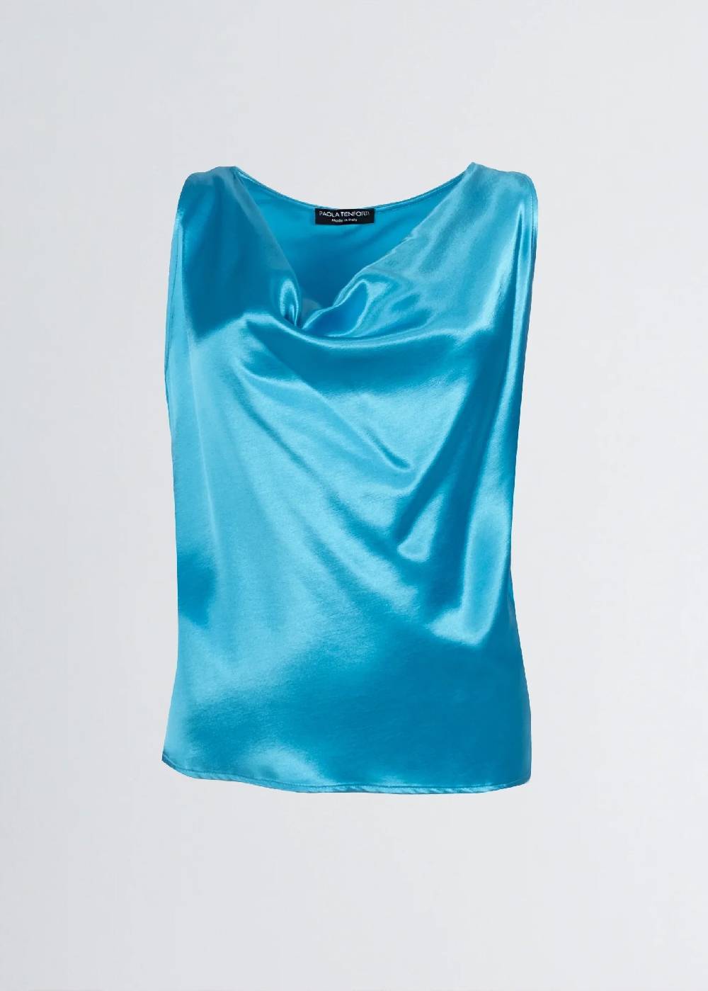 Paola T. Blusa scollatura morbida in raso Soddisfazione Garantita