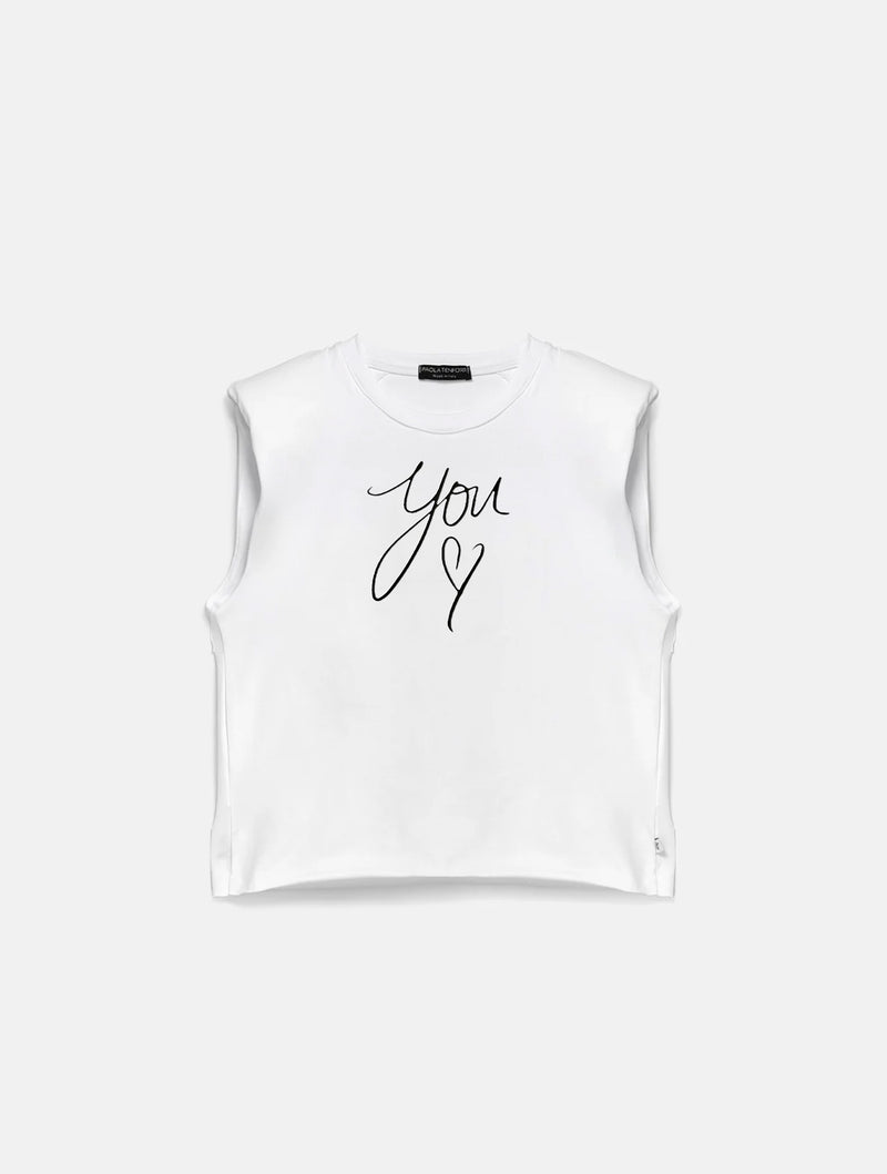 Paola T. T-shirt smanicata Black Friday Prezzi