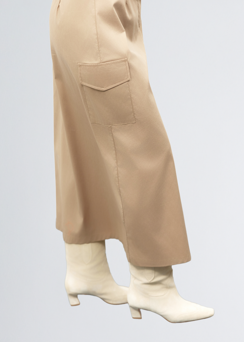 Paola T. Gonna in cotone stretch con tasconi Spedizione Gratuita