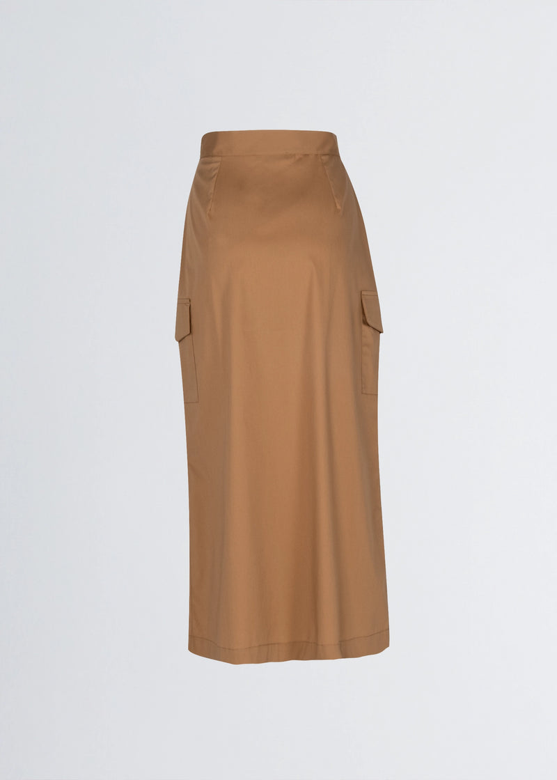 Paola T. Gonna in cotone stretch con tasconi Spedizione Gratuita
