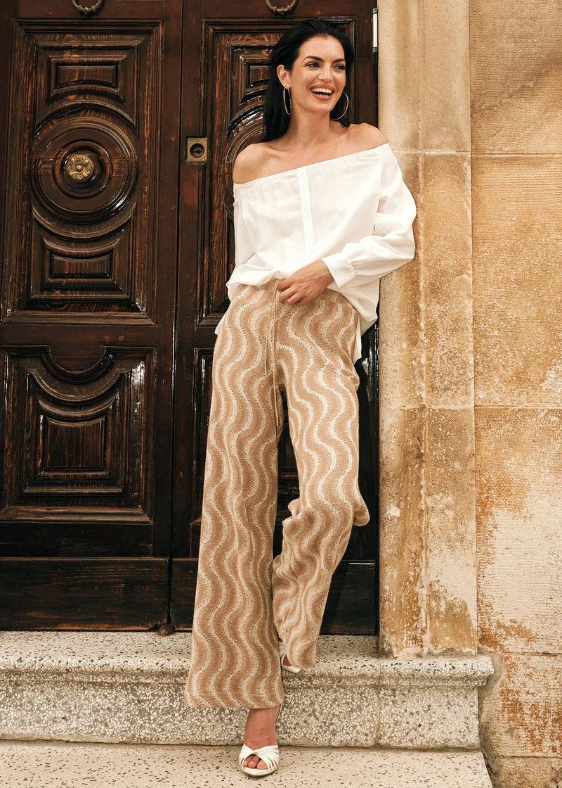 Paola T. Camicia in lino e viscosa Nuova